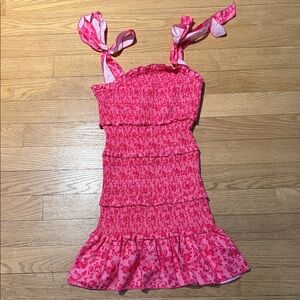 SHEIN Pink Smocked Top
